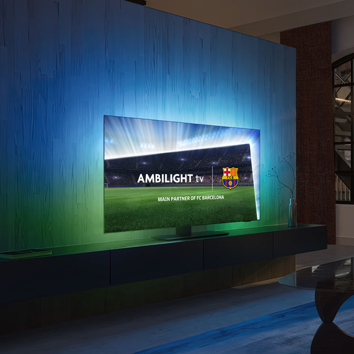 &Alpha;&gamma;ώ&nu;&epsilon;&sigmaf; &tau;&eta;&sigmaf; FC Barcelona &mu;&epsilon; &tau;&eta;&lambda;&epsilon;&omicron;&rho;ά&sigma;&epsilon;&iota;&sigmaf; Ambilight